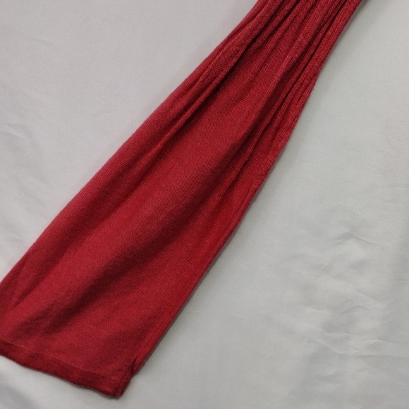 J. Jill Silk Cardigan Women's S Red Textured Summer Beach Coastal Vacation - Picture 3 of 8